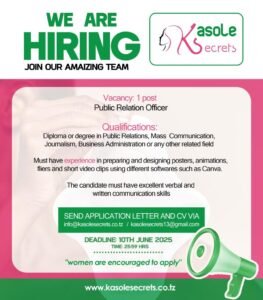 Public Relation Officer at Kasole Sec